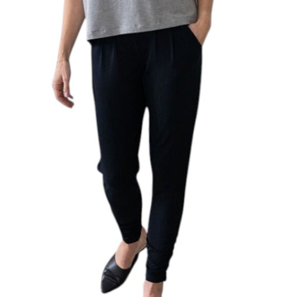 Encircled The Dressy Sweatpant Womens XS Stretch Pull On Elastic Waist Black - Picture 1 of 16